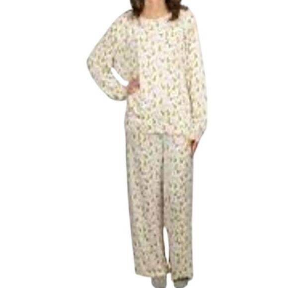 Mary Square Annie Happy Joyful Holiday Pajama Set Women’s Large Christmas PJs - Picture 3 of 6